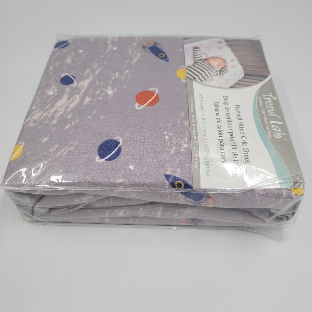 Trend Lab 100% Cotton Fitted Crib Sheet